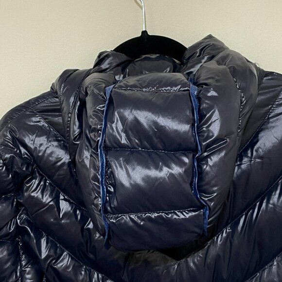 CALVIN KLEIN PACKABLE LIGHTWEIGHT PREMIUM DOWN HOODED COAT DARK BLUE, XL - Picture 11 of 14